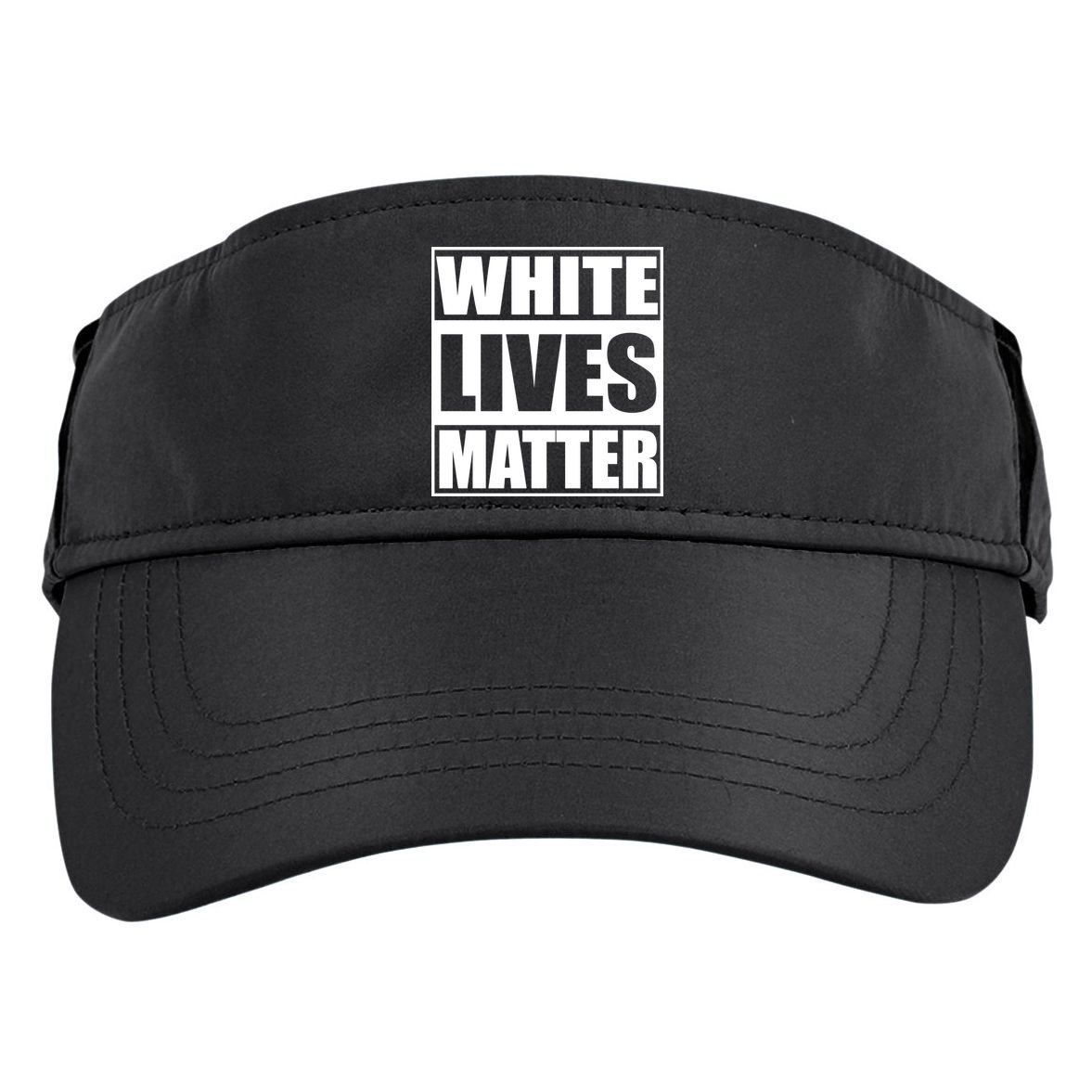 White Lives Matter Adult Drive Performance Visor