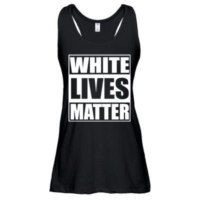 White Lives Matter Ladies Essential Flowy Tank