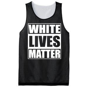 White Lives Matter Mesh Reversible Basketball Jersey Tank