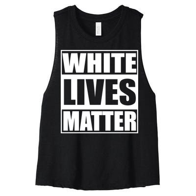 White Lives Matter Women's Racerback Cropped Tank