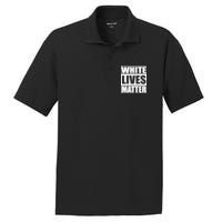 White Lives Matter PosiCharge RacerMesh Polo