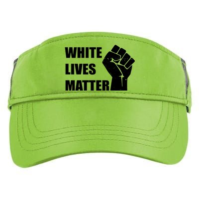 White Lives Matter Fist Adult Drive Performance Visor