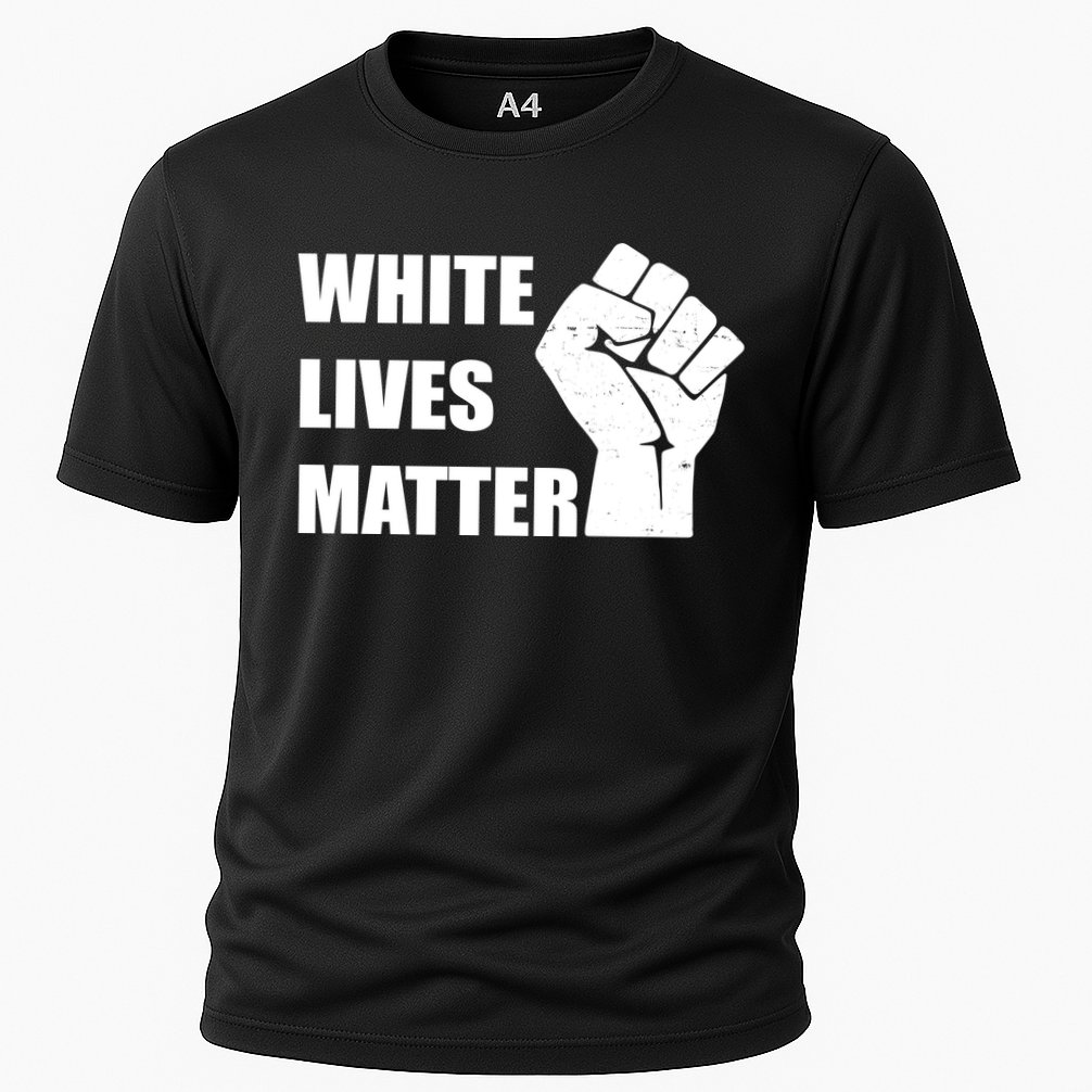 White Lives Matter Fist Cooling Performance Crew T-Shirt