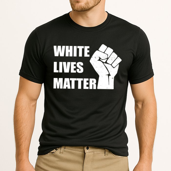 White Lives Matter Fist Cooling Performance Crew T-Shirt