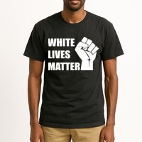 White Lives Matter Fist Tall T-Shirt