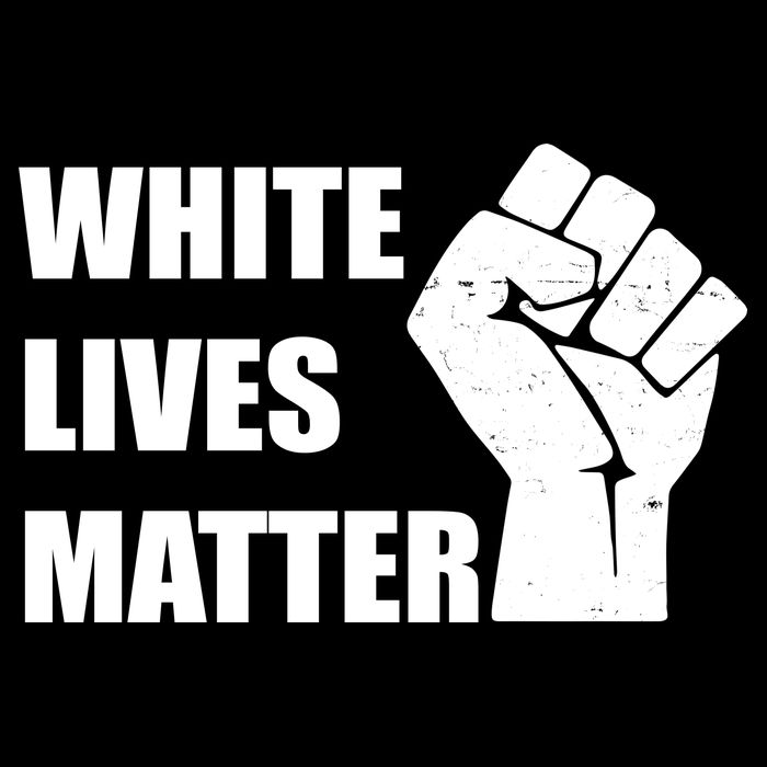 White Lives Matter Fist Tall T-Shirt