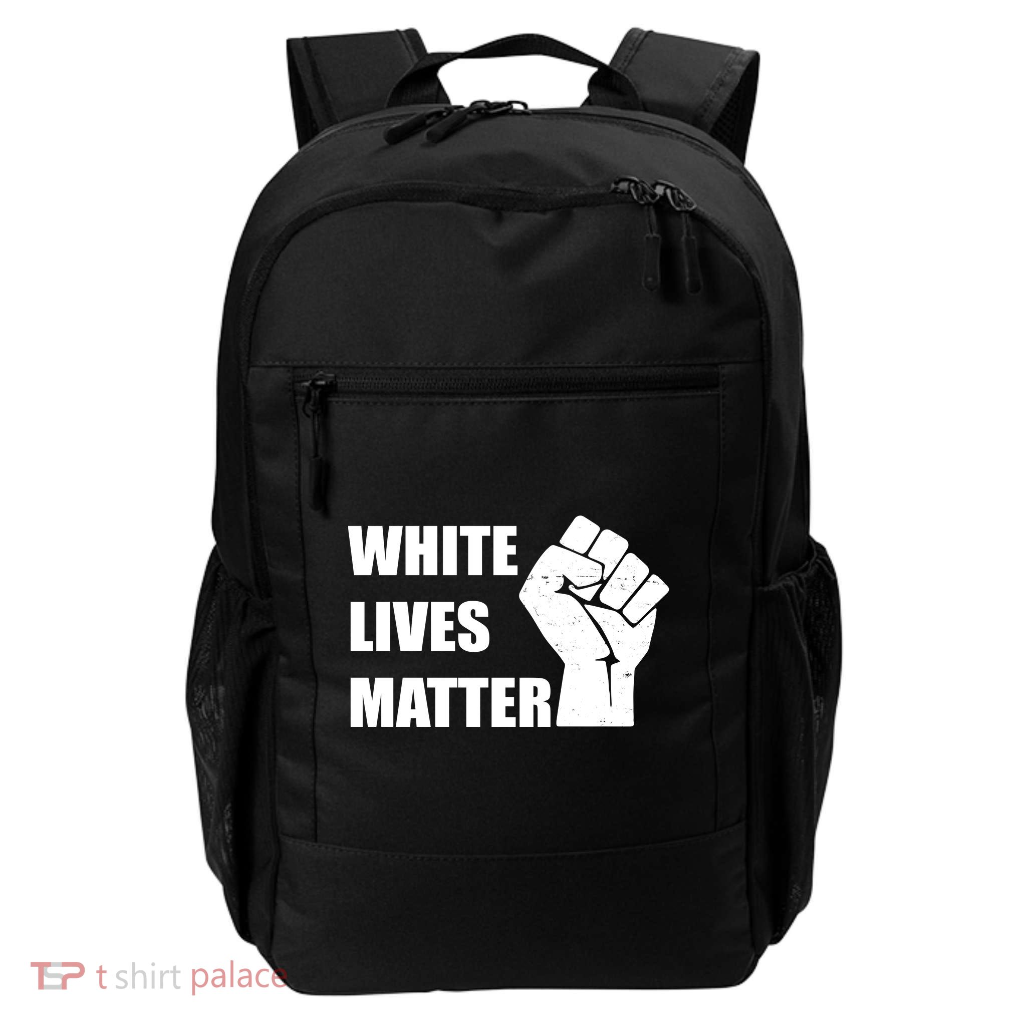 White Lives Matter Fist Daily Commute Backpack