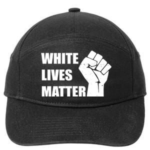 White Lives Matter Fist 7-Panel Snapback Hat