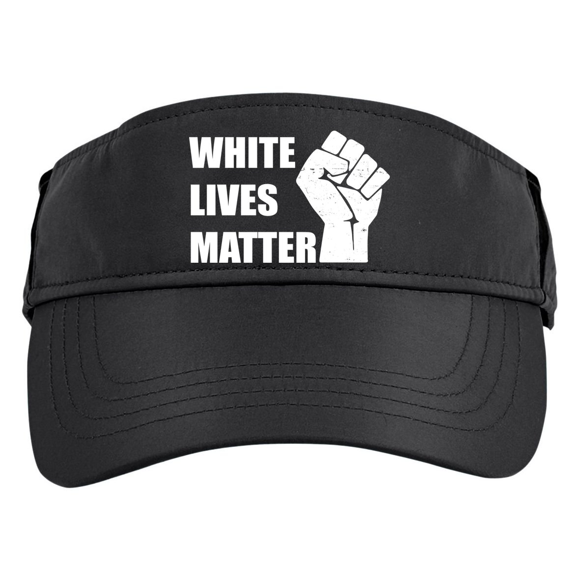 White Lives Matter Fist Adult Drive Performance Visor