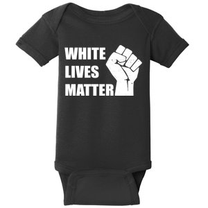 White Lives Matter Fist Baby Bodysuit