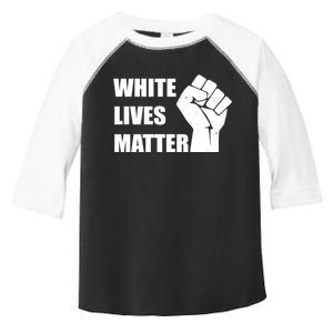 White Lives Matter Fist Toddler Fine Jersey T-Shirt