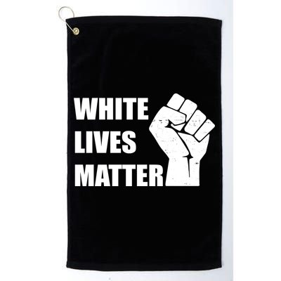 White Lives Matter Fist Golf Towel
