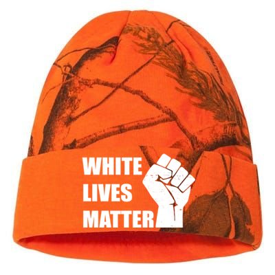 White Lives Matter Fist Kati Licensed 12" Camo Beanie