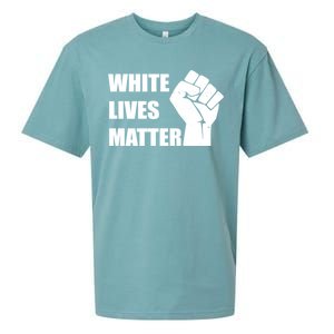 White Lives Matter Fist Sueded Cloud Jersey T-Shirt