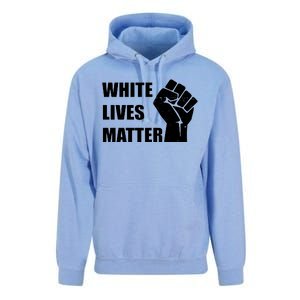 White Lives Matter Fist Unisex Surf Hoodie