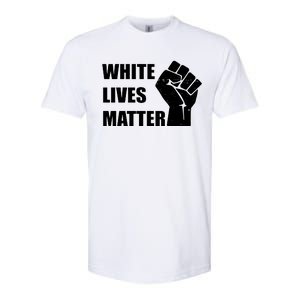 White Lives Matter Fist Softstyle CVC T-Shirt