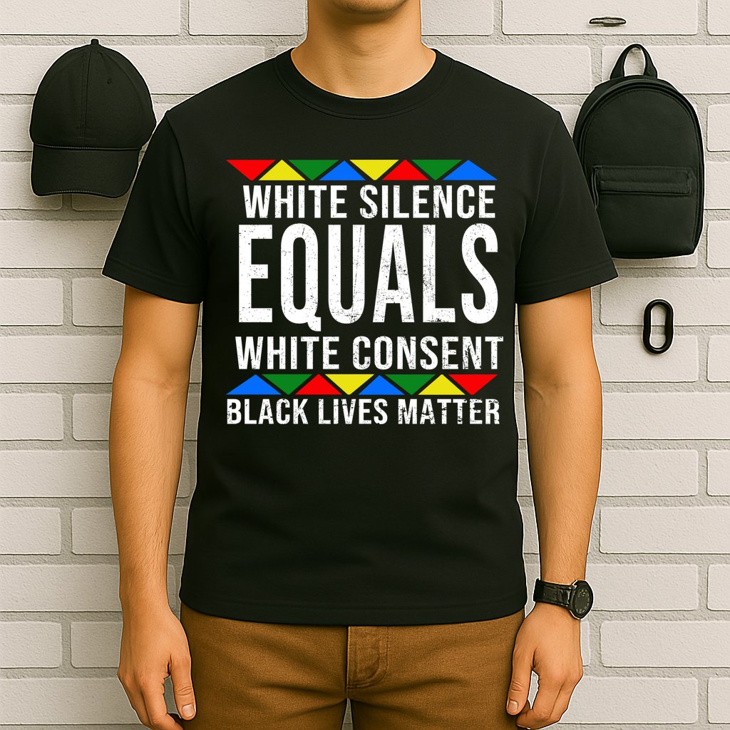White Silence Black Lives Matter T-Shirt
