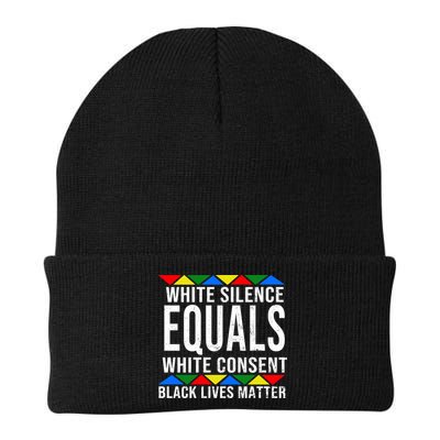White Silence Black Lives Matter Beanie