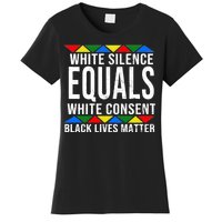 White Silence Black Lives Matter Women's T-Shirt