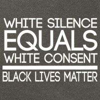 White Silence Equals White Consent Black Lives Matter Cotton Canvas Backpack