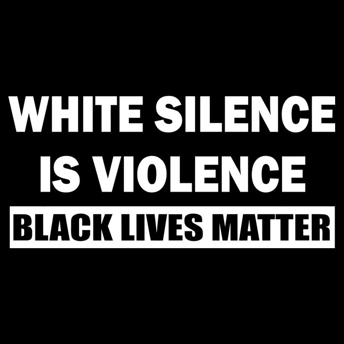 White Silence Is Violence Flat Bill Trucker Hat
