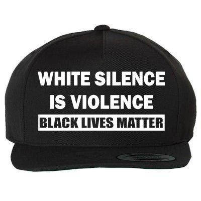 White Silence Is Violence Wool Snapback Cap