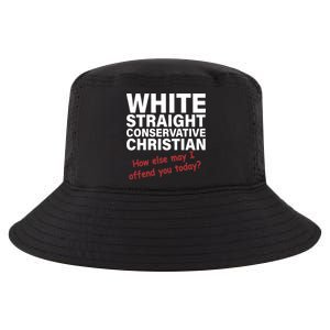 White Straight Conservative Christian Cool Comfort Performance Bucket Hat