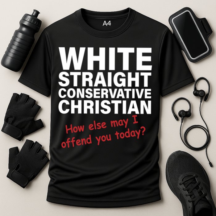 White Straight Conservative Christian Cooling Performance Crew T-Shirt