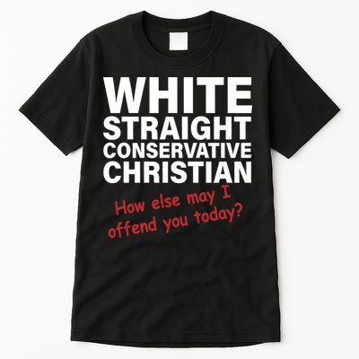 White Straight Conservative Christian Tall T-Shirt