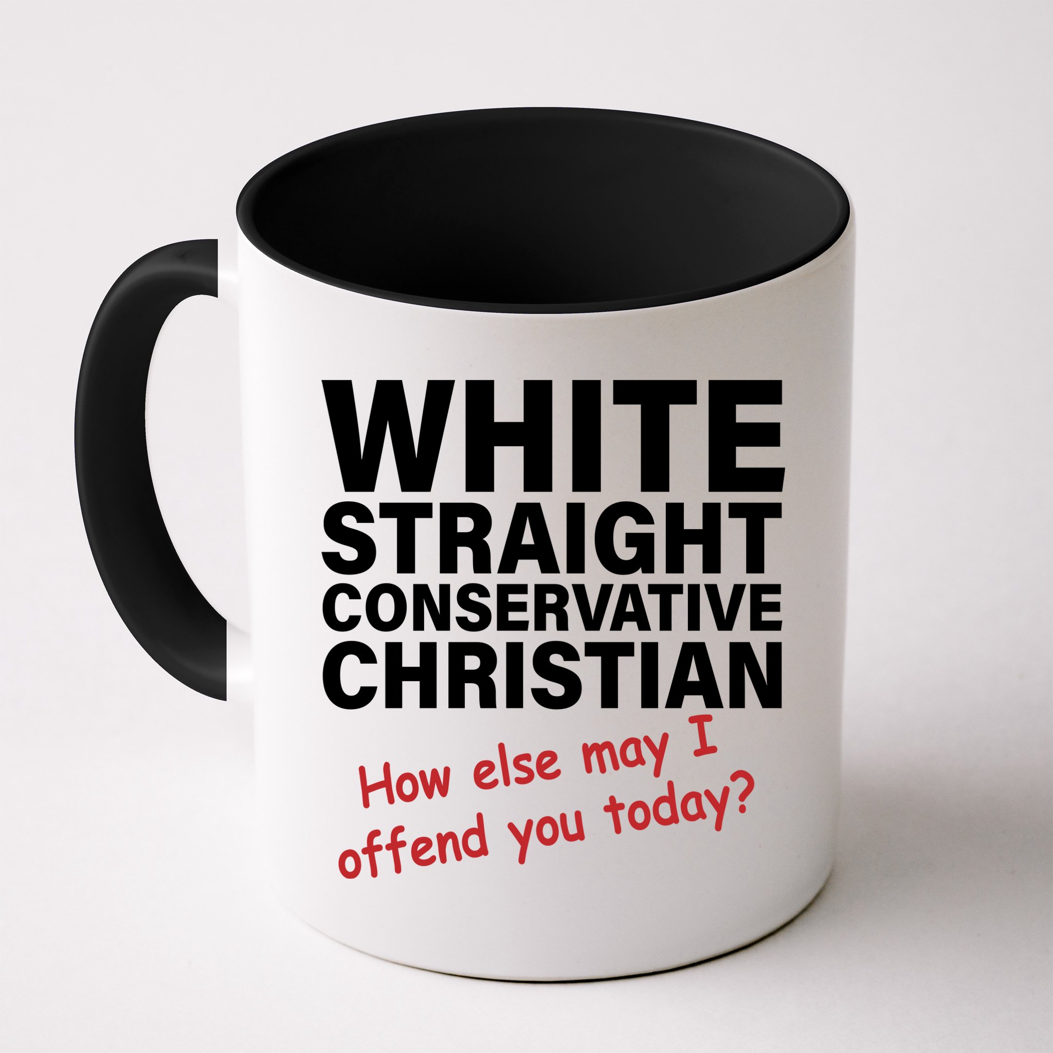 White Straight Conservative Christian Mug