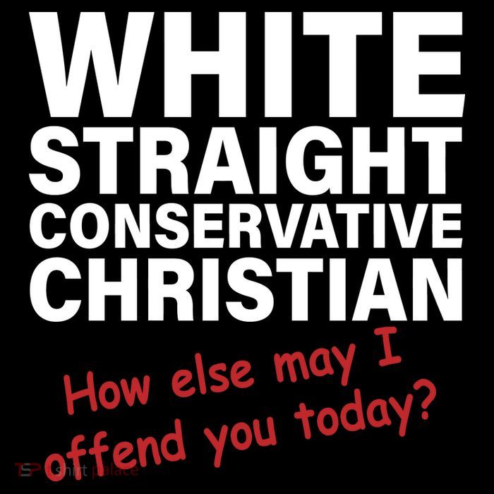 White Straight Conservative Christian Drawstring Bag