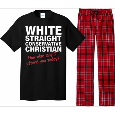 White Straight Conservative Christian Pajama Set