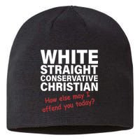 White Straight Conservative Christian Sustainable Beanie