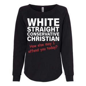 White Straight Conservative Christian Womens California Wash Sweatshirt