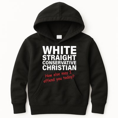 White Straight Conservative Christian Kids Hoodie