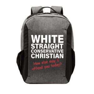 White Straight Conservative Christian Vector Backpack