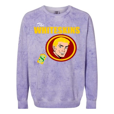 Whiteskins Football Native American Indian Colorblast Crewneck Sweatshirt