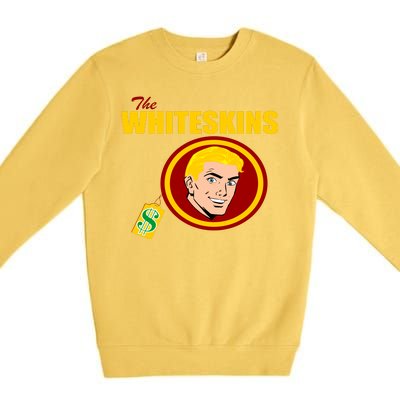 Whiteskins Football Native American Indian Premium Crewneck Sweatshirt