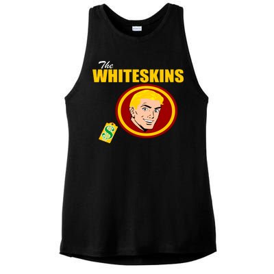 Whiteskins Football Native American Indian Ladies PosiCharge Tri-Blend Wicking Tank