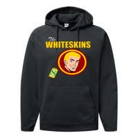 Whiteskins Football Native American Indian Performance Fleece Hoodie