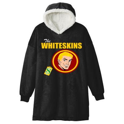 Whiteskins Football Native American Indian Hooded Wearable Blanket