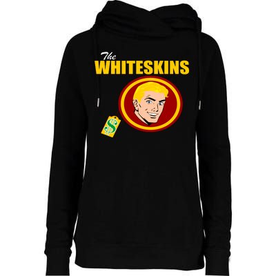 Whiteskins Football Native American Indian Womens Funnel Neck Pullover Hood