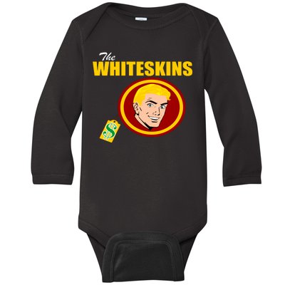 Whiteskins Football Native American Indian Baby Long Sleeve Bodysuit