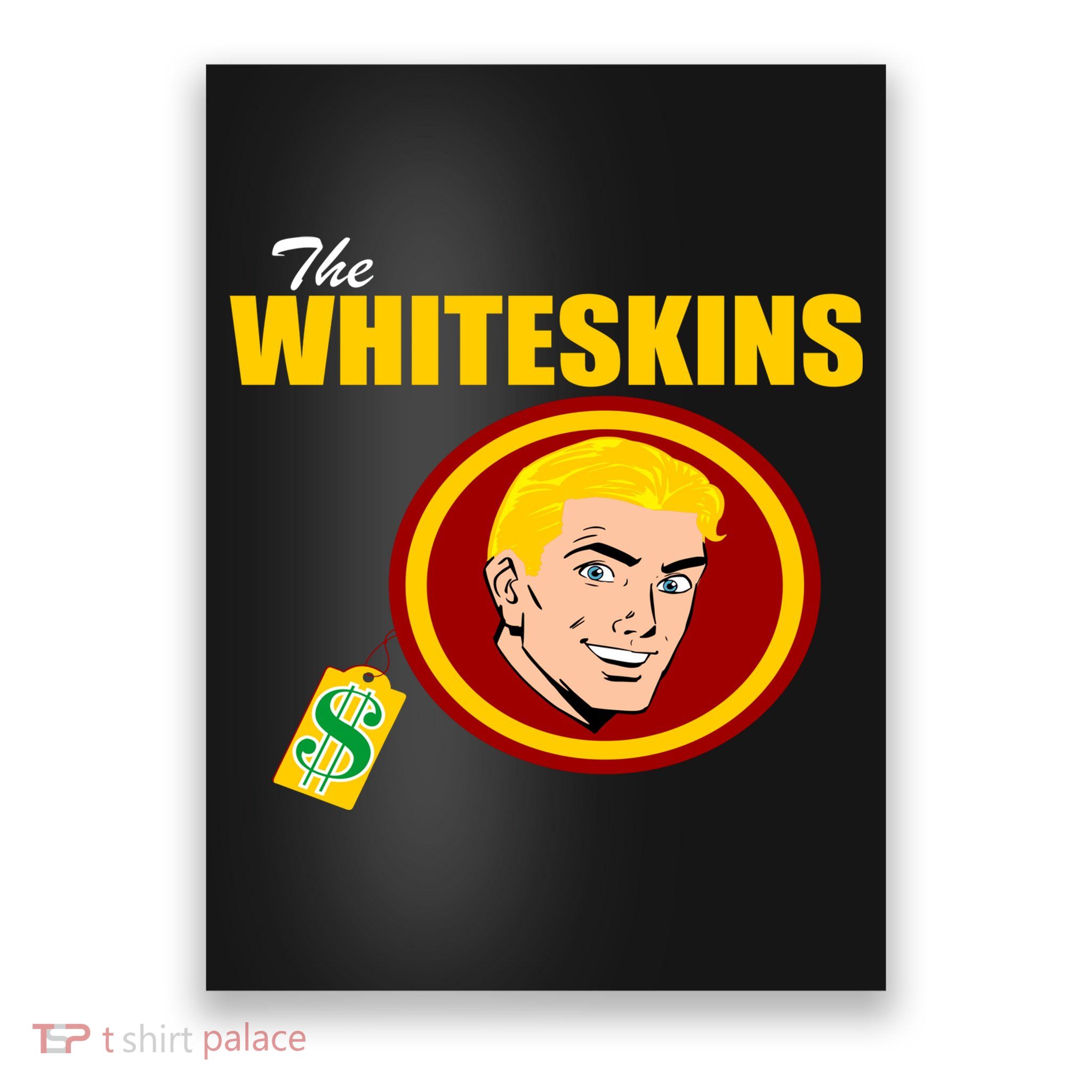 Whiteskins Football Native American Indian Poster