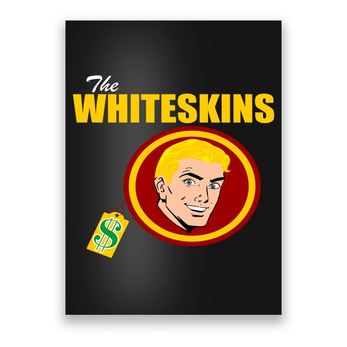 Whiteskins Football Native American Indian Poster