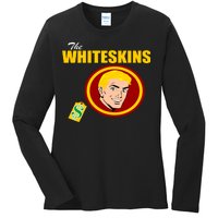 Whiteskins Football Native American Indian Ladies Long Sleeve Shirt