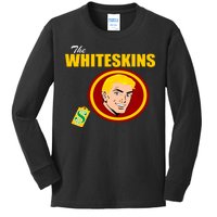 Whiteskins Football Native American Indian Kids Long Sleeve Shirt