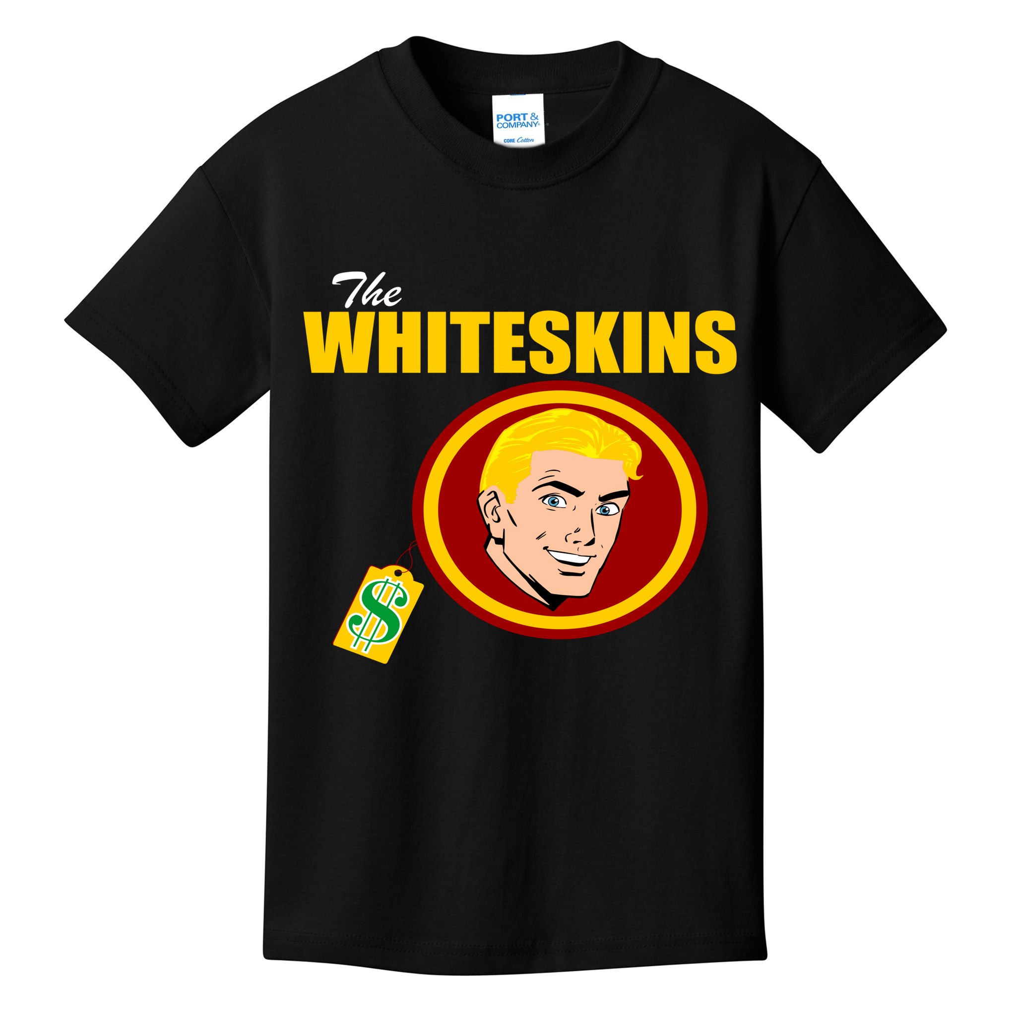 Whiteskins Football Native American Indian Kids T-Shirt