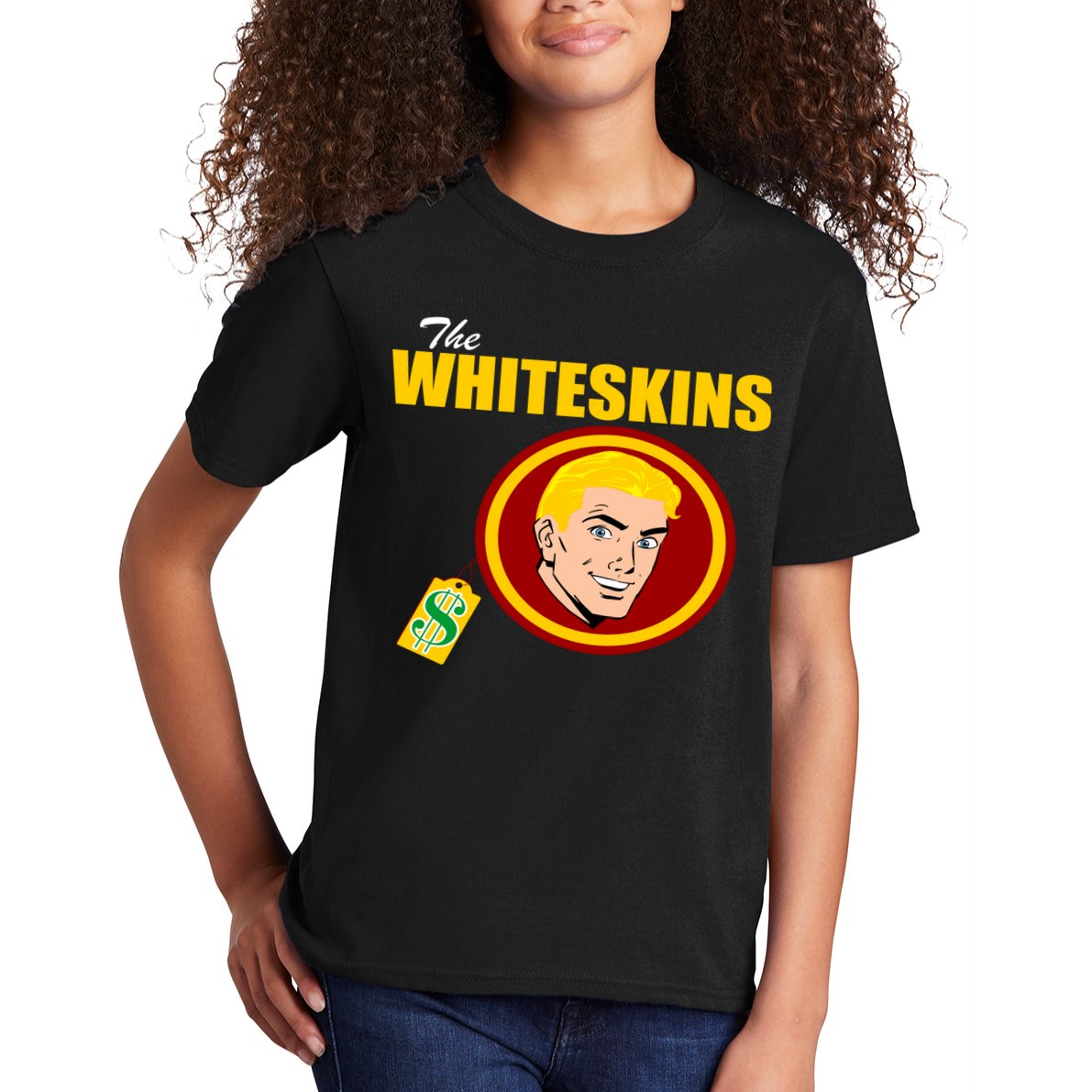 Whiteskins Football Native American Indian Kids T-Shirt