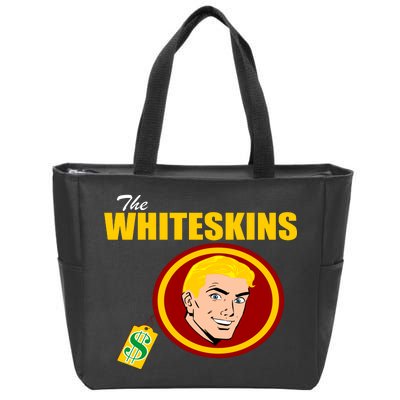 Whiteskins Football Native American Indian Zip Tote Bag